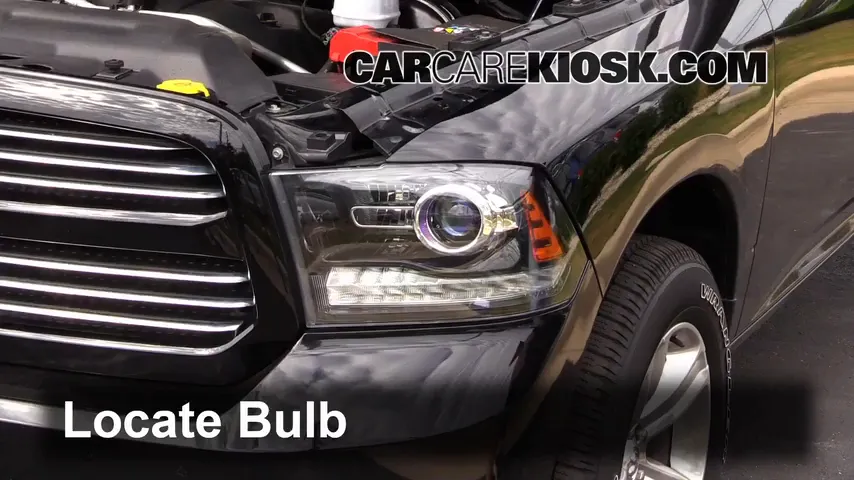 2013 Ram 1500 Sport 5.7L V8 Crew Cab Pickup Lights Headlight (replace bulb)